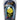 Premium SATA II Shielded Round DATA Cable 18" - Right to Right - UV Blue