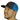Richardson Snapback Trucker Hat - Embroidered - Charcoal / Columbia BluePPCS-TRUCK-HAT-CHBL
