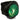 Rocker Switch - Black with Full Green LensROCKER-GREEN