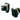 Rocker Switch Rectangle with Round Hole  - Black
