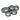 SNAP - CAP Screw Caps - Pack of 10 - L.A Grey88 - 173