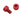 Socket Head Cap Screw  8-32 x 1/4" - Anodized Red Aluminum - Set of 4