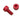Socket Head Cap Screw 8-32 x 3/8" - Anodized Red Aluminum - Set of 4