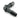 Polypropylene "Elbow" Fitting 1/4" - BlackF-B14-E-BN-D