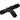 Polypropylene "T" Fitting 1/2" - BlackF-B12-T-BN-D
