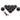 PrimoChill 1/2in. Rigid RevolverSX Series Fitting – Satin Black – 12 Pack