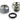 PrimoChill 1/2in. Rigid RevolverSX Series Fitting – Silver – 12 PackF-RSX12-S-12