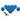 PrimoChill 1/2in. Rigid RevolverSX Series Fitting – Sky Blue – 12 Pack