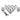 PrimoChill 1/2in. Rigid RevolverSX Series Fitting – Sky White – 12 Pack