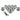 PrimoChill 1/2in. Rigid RevolverSX Series Fitting – UV Silver Blue – 12 Pack