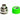 PrimoChill 3/8in. x 1/2in FlexSX Series Compression Fitting - UV GreenF-FSX12-UG