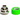 PrimoChill 7/16in. x 5/8in. FlexSX Series Compression Fitting - UV GreenF-FSX758-UG