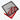 Primochill Carbon BiColor Rad Grillz - Single 120mm - Red/White