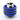 Primochill Ghost Compression Fitting - Rubber Grip - 1/2" x 3/4" - Anodized Blue