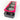 PrimoChill Hex 2 - Layer Rad Grillz – Triple 140mm - UV Red - Pink/BlackRG2H-340-UPK-BK-D