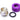 PrimoChill Rigid Ghost Compression 3/8in ID x 1/2in OD Fitting - Anodized Purple (4pack)F-RCKP3812-4-D