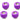 PrimoChill Rigid Ghost Compression 3/8in ID x 1/2in OD Fitting - Anodized Purple (4pack)