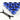 Rigid Revolver Compression Fitting 3/8" x 1/2" 10 Pack - Dual Tone Anodized Blue
