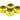 Rigid Revolver Compression Fitting 3/8" x 1/2" Straight Knurled 4 Pack - Anodized Gold