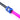 Rigid Revolver Compression Fitting 3/8" x 1/2" Straight Knurled Coupler - Anodized BlueF-RCCSKBL3812-D