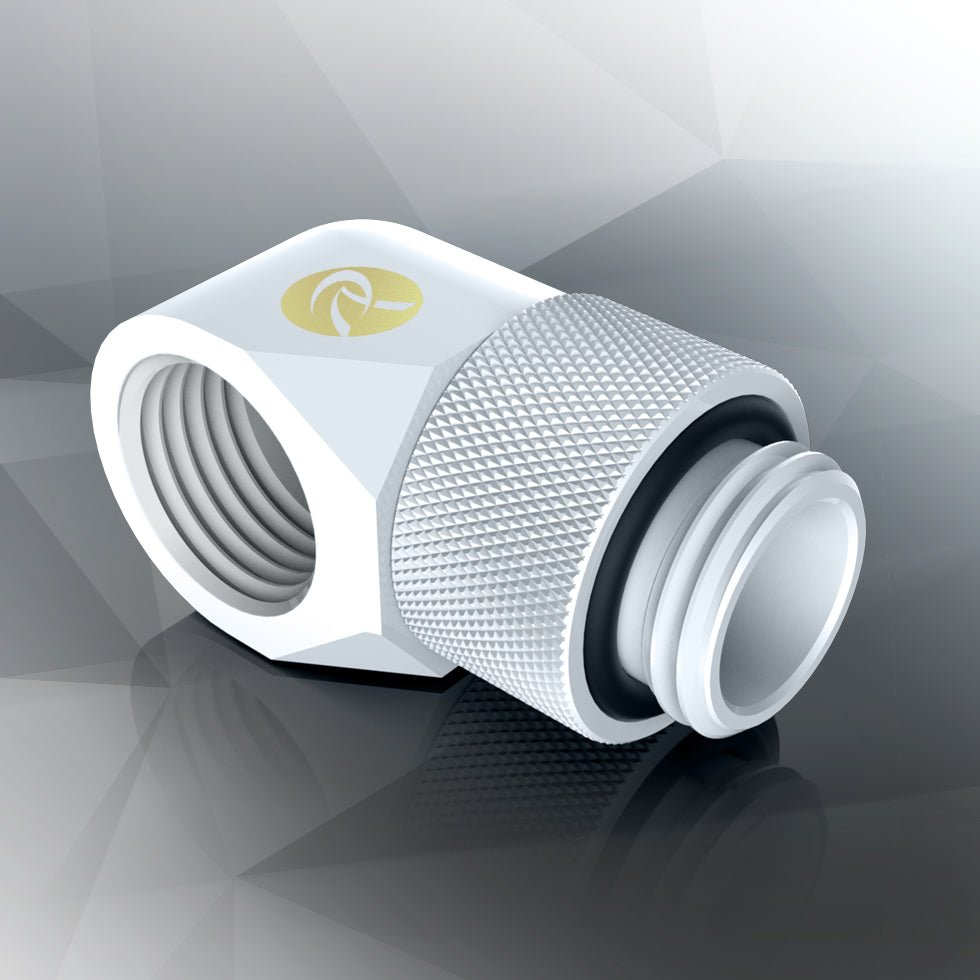 Raijintek RAI - G1/4 Fitting MF0906 White 6 PACK (90 degree copper fitting) - Thumbnail 5