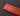 PrimoChill 1/2in Rigid Acrylic Tube - 36in - UV Red/Orange (Single)