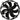 SilverStone Bullet Hub 92 mm Case Fan in 80mm Frame - Black - Sleeved
