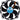 SilverStone Bullet Hub 92 mm Case Fan in 80mm Frame - Black - SleevedSST-FN83-D