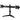 SilverStone Horizontal dual LCD monitor desk stand, support up to 24" Monitor - Black