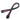 Silverstone PP07-EPS8BR Sleeved EPS12V 8pin (4+4) Connector - 300mm - Black/Red