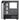 Silverstone SETA A1 Mid - Tower ATX Case, Tempered Glass Side Panel, Silver on BlackSST-SEA1SB-G