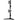 SilverStone Vertical dual LCD monitor desk stand, support up to 24" Monitor - Black