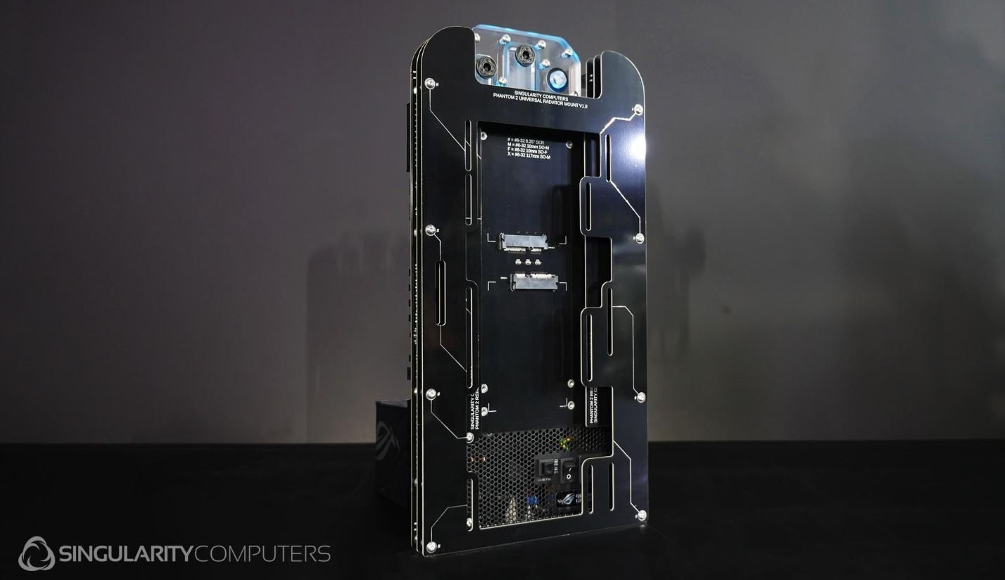 Vgpu Computer Singularity Computers Phantom 2 ITX Case D5 Reservoir Distribution ...