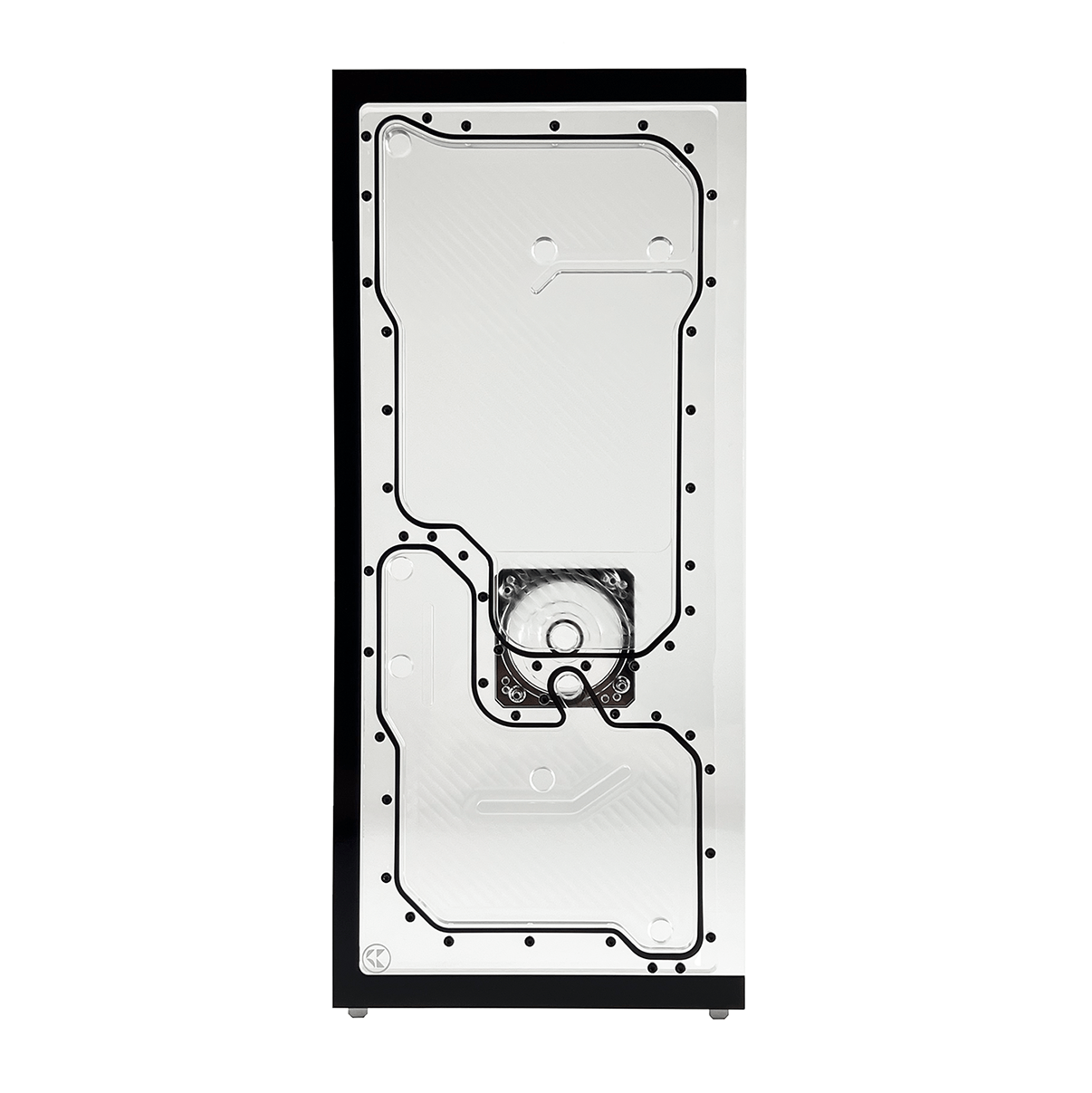 Stealkey Customs Front Plate for Lian Li O11D XL - SK2 + D5 Adapter - Thumbnail 2