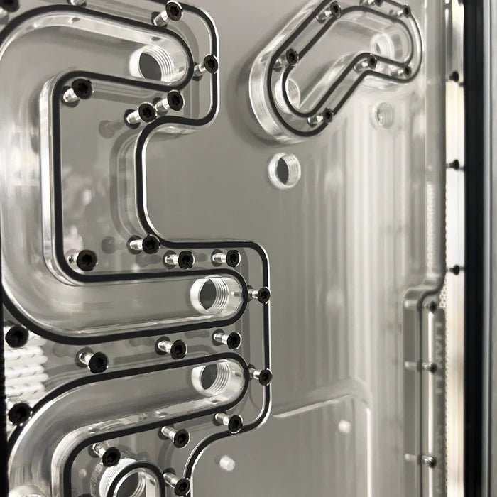 Stealkey Customs Lian Li O11 Dynamic EVO XL x Stealkey Crosscool II Distribution Plate - Thumbnail 5