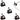Adjustable Cable Clamp for Wiring with Adhesive Bottom 3/8in - Black