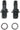 Swiftech Legacy 1/4" NPSM black nylon barb fittings