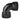 Thermaltake Pacific G1/4 PETG Tube 90-Degree Dual Compression 16mm OD – Black