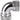 Thermaltake Pacific G1/4 PETG Tube 90-Degree Dual Compression 16mm OD – Chrome