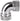 Thermaltake Pacific G1/4 PETG Tube 90-Degree Dual Compression 16mm OD – Chrome