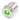Vandal Resistant Illuminated Latching Switch - Silver - 22/19mm - Green Dot