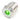 Vandal Resistant Illuminated Latching Switch - Silver - 22/19mm - Green Dot