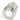 Vandal Resistant Illuminated Momentary Switch - Silver - 22/19mm White Dot