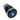 Vandal Resistant Illuminated Latching Switch - Black - 18/16mm - Blue Dot
