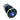 Vandal Resistant Illuminated Latching Switch - Black - 18/16mm - Blue Dot