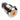 Vandal Resistant Illuminated Momentary Switch - Silver - 18/16mm - Orange Dot