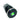 Vandal Resistant Illuminated Momentary Switch - Black - 18/16mm  - Green Dot