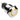 Vandal Resistant Illuminated Momentary Switch - Silver - 18/16mm - Orange Ring