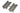 Watercool HTF4 Triple 140mm LT Radiator Stand Set - Horizontal