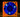 ACE 40 x 20mm LED Fan - UV Orange/Blue